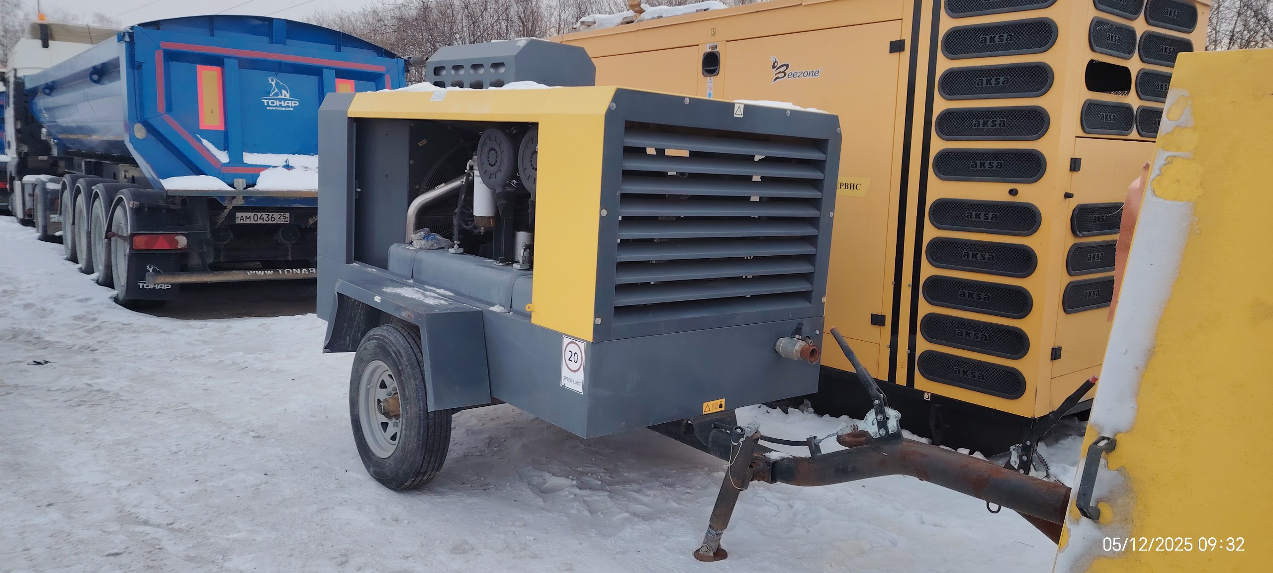 Компрессор прицепной ATLAS COPCO XAHS700 PACE на шасси.